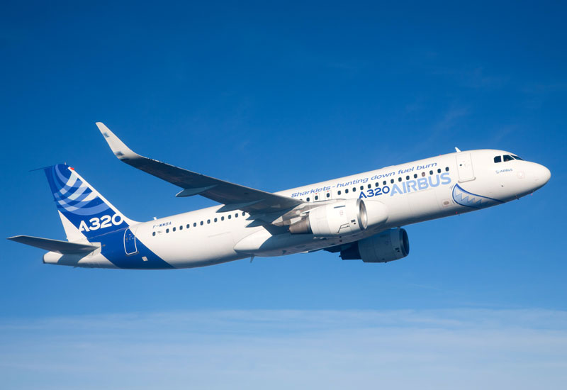 PHOTOS: Airbus test flight with sharklet-fitted A320 - Logistics Middle ...