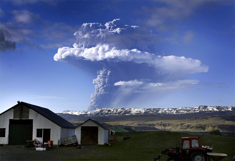 Icelandic Volcano Erupts Again Logistics Middle East