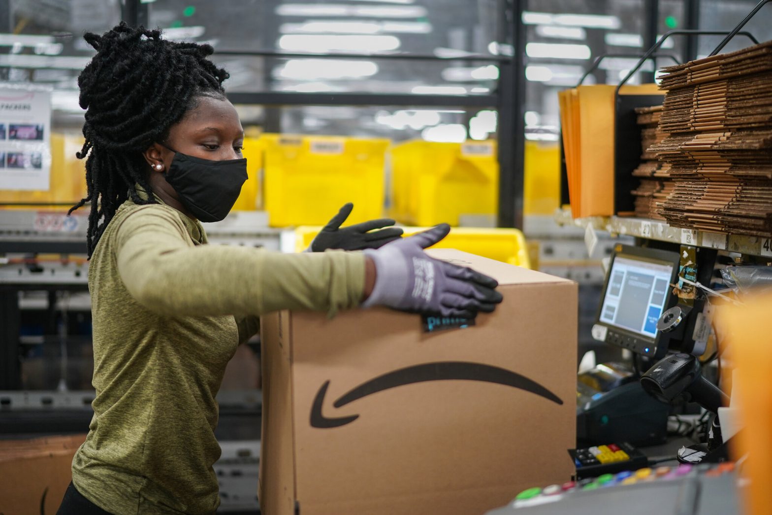 Dozens of Amazon workers walkout to demand better treatment